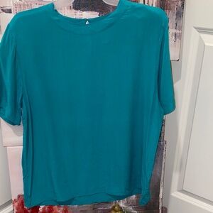 Kim Rogers Turquoise Short Sleeve Top
